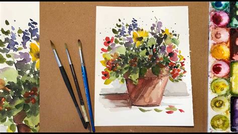 How To Make Watercolor Painting Flowers At Terry Pendelton Blog