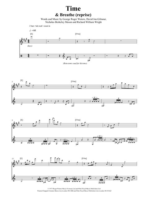 Pink Floyd - Time sheet music