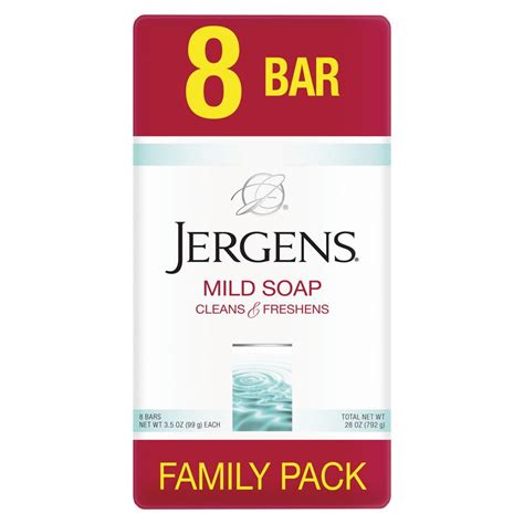 Jergens Bar Soap Mild Soap 8 Ct