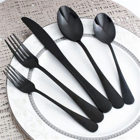 Rose Gold Flatware Black Flatware Flatware Cutlery Modern Flatware