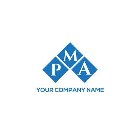 PMA letter logo design on WHITE background. PMA creative initials ...