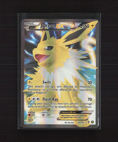 Jolteon Ex 28a83 Generations Alt Art Full Art Holo Ultra Rare Pokemon