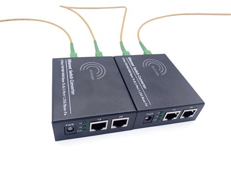 Elfcam Lot De Convertisseur Fibre Ethernet Fibre Ports