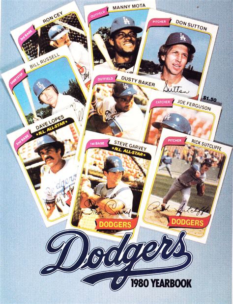 1980 Los Angeles Dodgers Yearbook SportsPaper Wiki