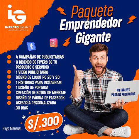 Paquete Emprendedor Gigante Impacto Gigante