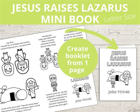 Raising of Lazarus Sunday School Craft Lazarus Tomb - Etsy