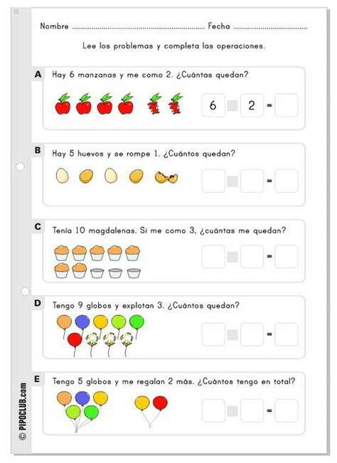 Pin de diario de una monga en art Problemas matemáticos Fichas