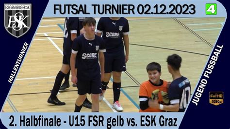 Panthera FUTSAL Turnier U15 FSR Gelb Vs ESK Graz Vom 02 12 2023 YouTube