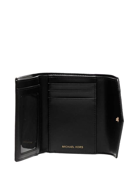 Michael Kors Medium Jet Set Tri Fold Wallet Black FARFETCH