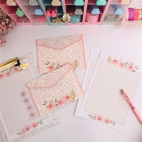 Kit Papel De Carta La Palomita Floral Elegante Maria Divertida