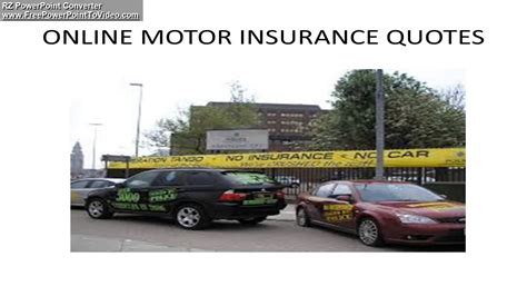 Online Motor Insurance Quotes Youtube