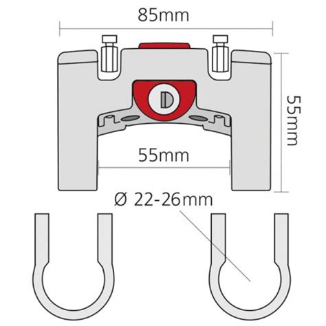 Fixation Panier Guidon V Lo Klickfix Avec Serrure Materiel Velo