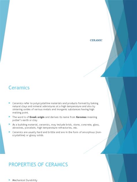 Understanding the Properties, Classification, and Production of Ceramic ...