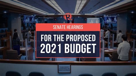 LIVE Senate Budget Hearings For 2021 Fiscal Year