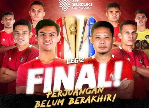 Indonesia Vs Thailand Leg Final Piala Aff Malam Ini Link Live