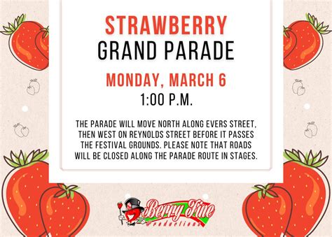 PARADE ROUTE: Strawberry Festival Grand Parade | Plant City Observer