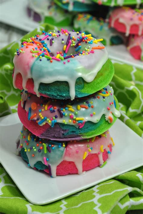 Beautiful Rainbow Sprinkle Unicorn Donuts Recipe