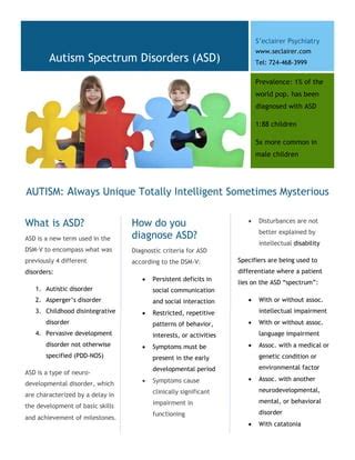 Autism Spectrum Disorders Pdf