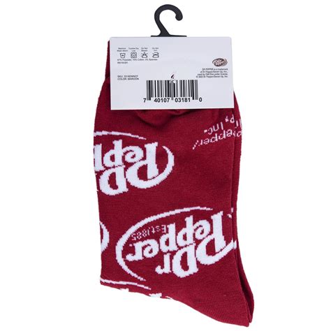 Dr Pepper – Mens Crew Folded – Crazy Socks – Footbuddys