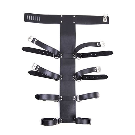 Asylum Straight Jacket Costume Body Harness Restraint Clothe Armbinder