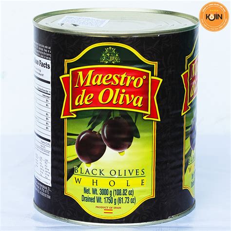 Quả Oliu KOJIN Quả Oliu Đen Nguyên Trái 3kg Cao Cấp Hiệu Maestro Nhập