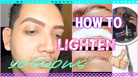 How To Lighten Your Eyebrows Madlymitch Youtube