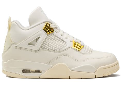 (Women) Air Jordan 4 Retro ‘Metallic Gold’ AQ9129-170 – Nice Sneaker