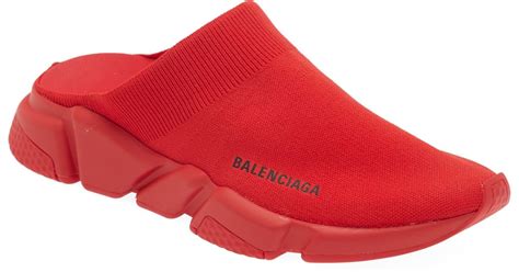 Balenciaga Speed Mule In Red For Men Lyst