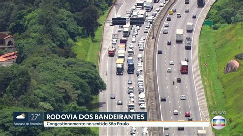 V Deo Congestionamento Na Rodovia Dos Bandeirantes Sp G