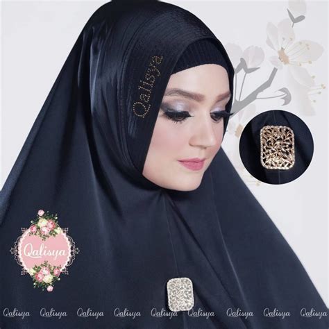 Khimar Nafeeza By Qalisya Kerudung Jumbo Cocok Untuk Umroh Haji