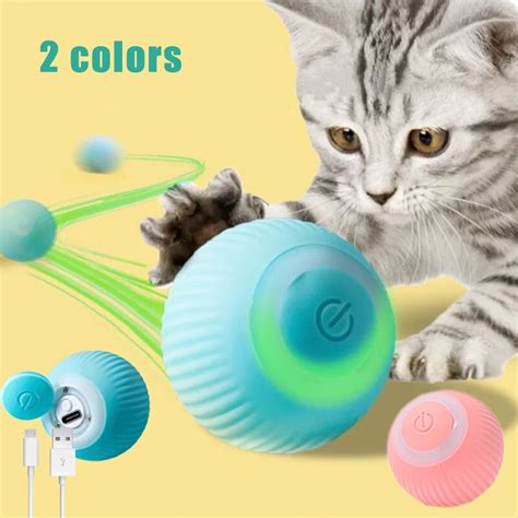 Brinquedos De Gato Inteligente Bola Rolante Autom Tica Interativos Para