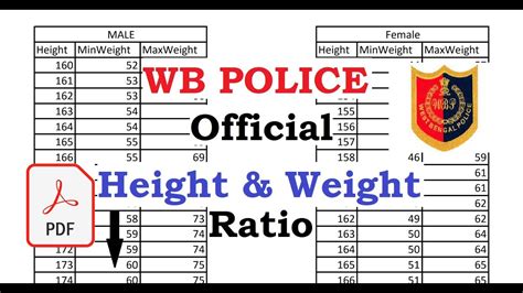 WBP Height Weight Ratio YouTube