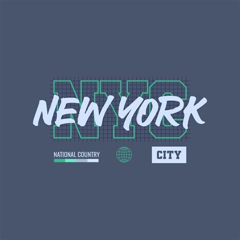 Slogan De Tipografia Moderno E Elegante Da Cidade De Nova York Design