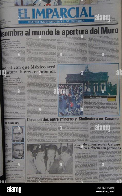 Periódico El Imparcial Edición Impresa Hermosillo Y Sonora Mexico