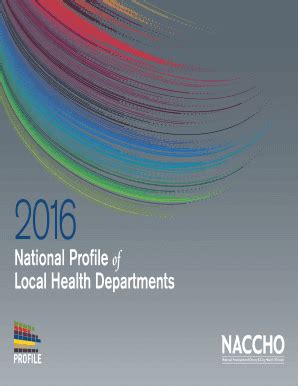 Fillable Online National Profile Of Local Health Departments