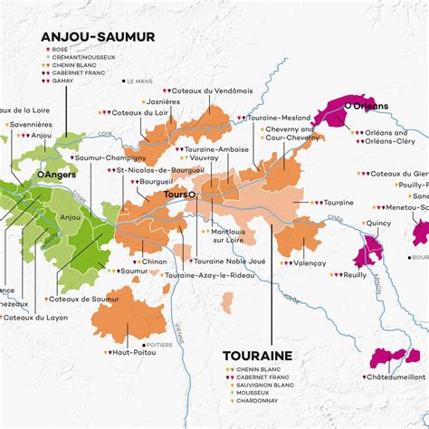 Loire Wine Map (Digital Download PDF) | Wine Folly