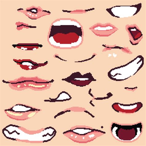 Mouth Pixel Art