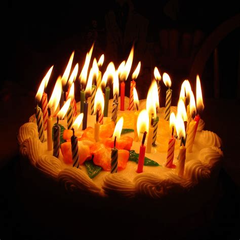 Birthday Cake with Lit Candles by FantasyStock on DeviantArt