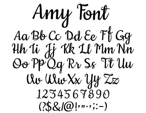 Script Fonts Alphabet Calligraphy Fonts Handwritten Letter Fonts