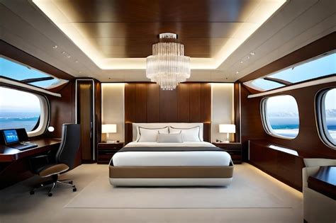 Premium Photo | Luxury bedroom on a luxury yacht