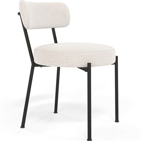 Compre Silla De Comedor Tapizada En Tela Boucl Simo En Espa A