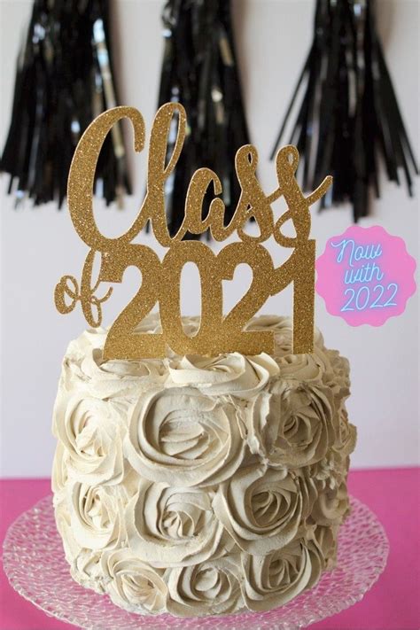 Class Of 2022 Cake Topper Congrats Grad Glitter Class Of 2022 Cake Topper Graduation Cake Topper