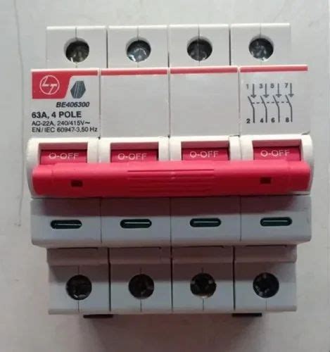 Manual 63A L T 4 Pole MCB Isolator At Rs 572 Piece In Chennai ID