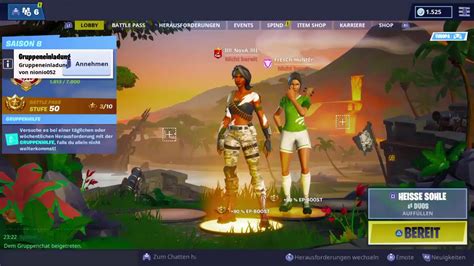 Fortnite Battle Royale Hei E Sohle Duo Live Youtube