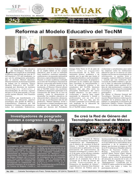 Reforma Al Modelo Educativo Del Tecnm