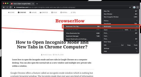 How to Bookmark and Manage Bookmarks in Chrome Computer