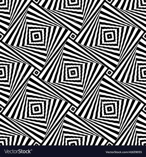 Seamless op art pattern Royalty Free Vector Image