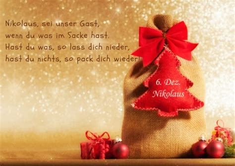 Nikolaus Sprüche And Grüße Zaubern Sie Allen Am Nikolaustag Mit Lieben Worten Ein Lächeln Ins