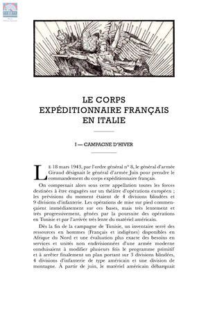 Calaméo Carpentier Le corps expéditionnaire français en Italie I