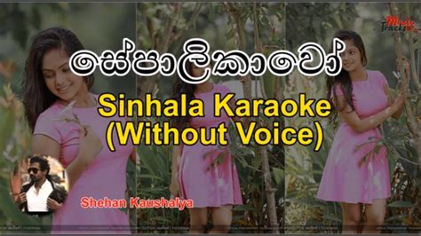 Sepalikawo~සේපාලිකාවෝ~shehan Kaushalya~sinhala Karaoke~without Voice~lyric Video~sinhala Midi